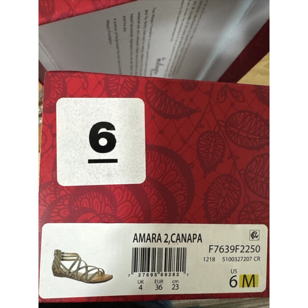 Carlos Santana Amara Strappy Open Toe Braided Summer Zip Sandals Brown Size 6M